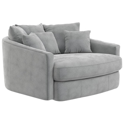 Matty Cuddle Chaise in Grey Color