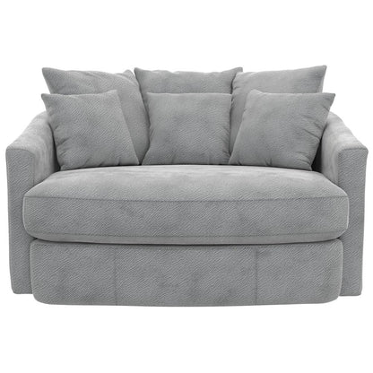 Matty Cuddle Chaise in Grey Color