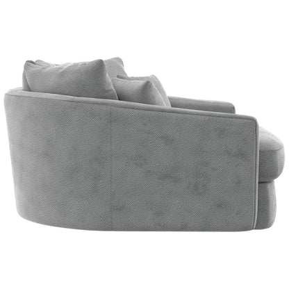 Matty Cuddle Chaise in Grey Color