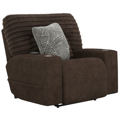 Zen Zero Gravity Power Recliner, Adjustable Headrest & Lumbar in Chocolate color