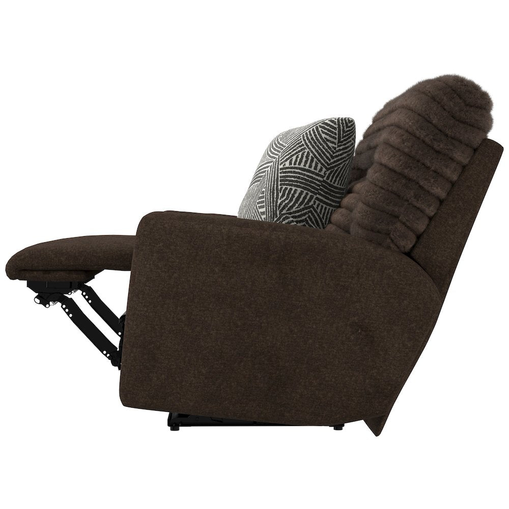 Zen Zero Gravity Power Recliner, Adjustable Headrest & Lumbar in Chocolate color