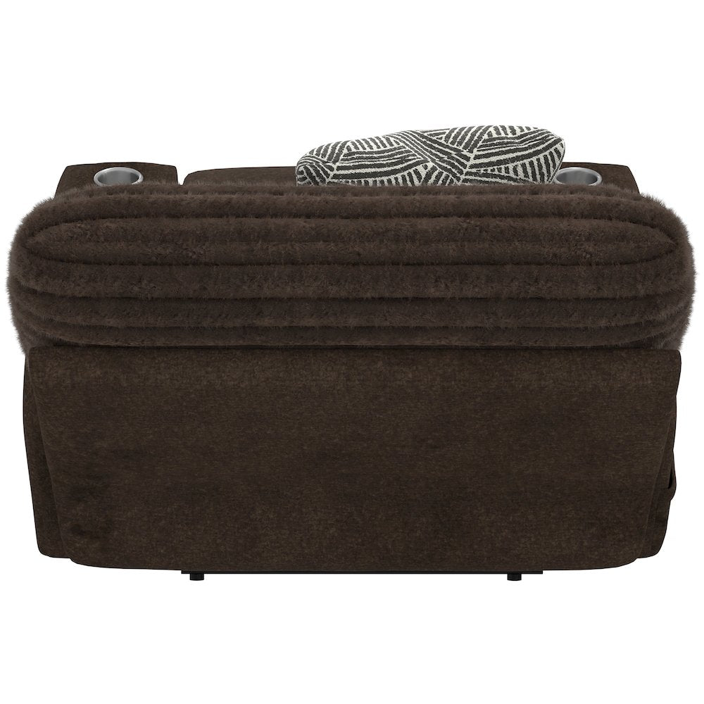Zen Zero Gravity Power Recliner, Adjustable Headrest & Lumbar in Chocolate color