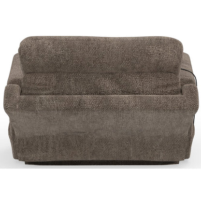 Gravity Power Recliner w Power Adjustable Headrest & Lumbar in Mushroom color