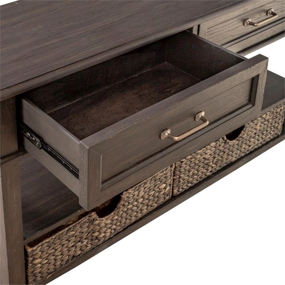 Mill Creek 2 Drawer Sofa Table in Peppercorn