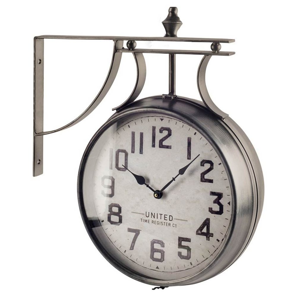 Lindsay 19" Round Large Industrial Wall Clock