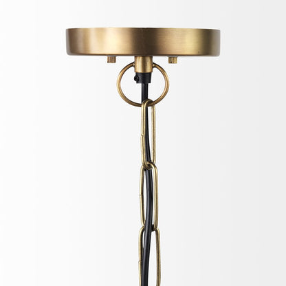 Leighton I 15x20 Gold Toned Metal Spherical Pendant Light