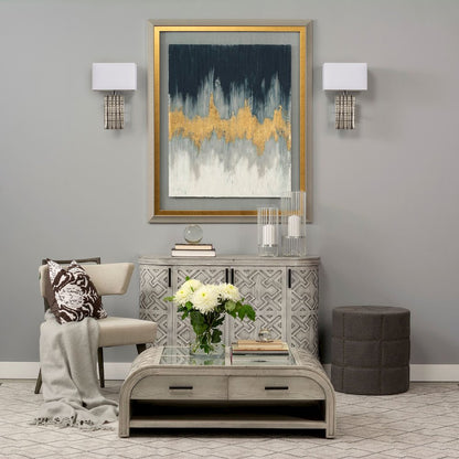 Arcadia II 11x17 Silver Chrome Base White Rectangular Shade Wall Sconce