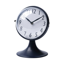 Weymouth Blue Metal Glass Dome Table Clock