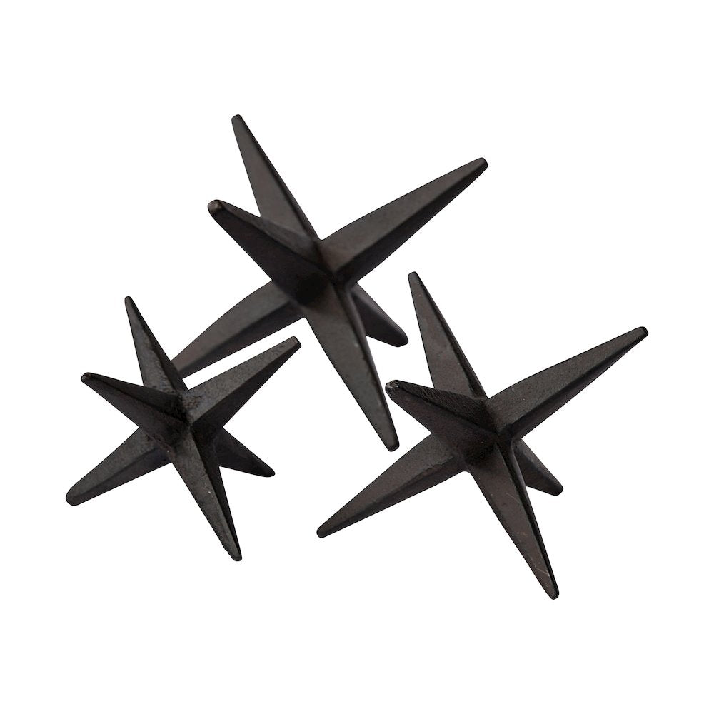 Rhea (Set of 3) Brown Cast Iron Small, Medium & Large Jacks