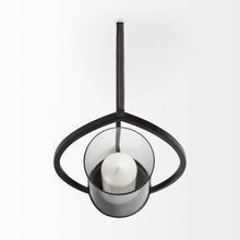 Drax 22"H Black Metal Wall Candle Holder