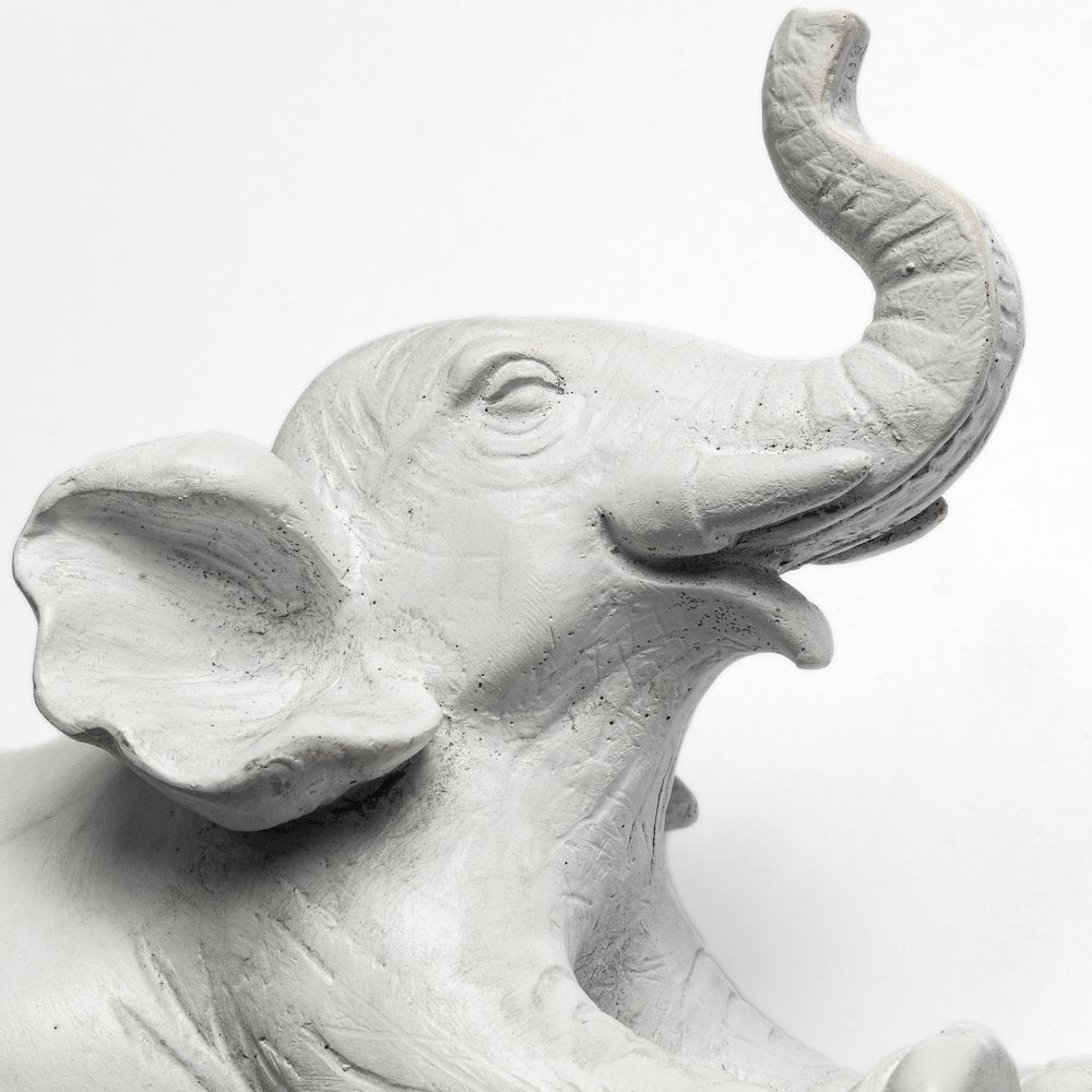 Maynard Set of 2 White Elephant Wall Decorations