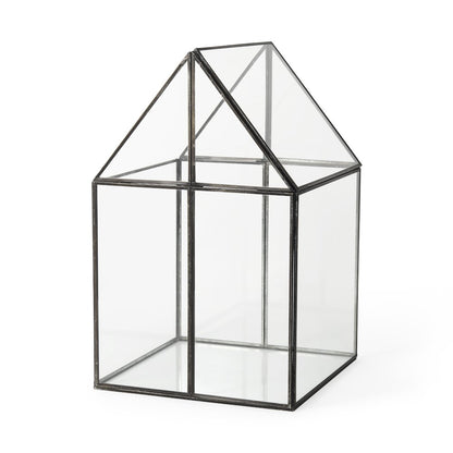 Sikes (Large) 10L x 10W x 16H Hut Terrarium W/Glass Base