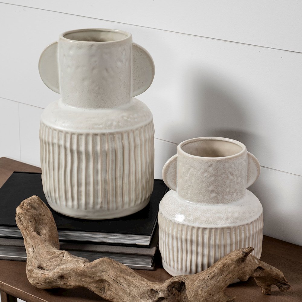 Judy Large Eggshell Ceramic Vase