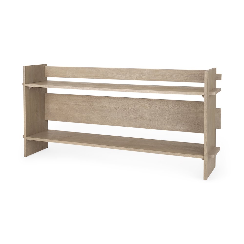 Aida Light Gray Wood Console Table