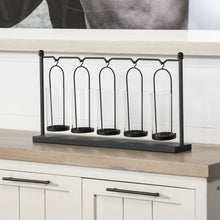 Erlen Black Metal Hanging Votive Five Candle Table Candle Holder