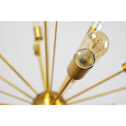 Edisonna II (38"D) Gold Sputnik Twenty Bulb Chandelier