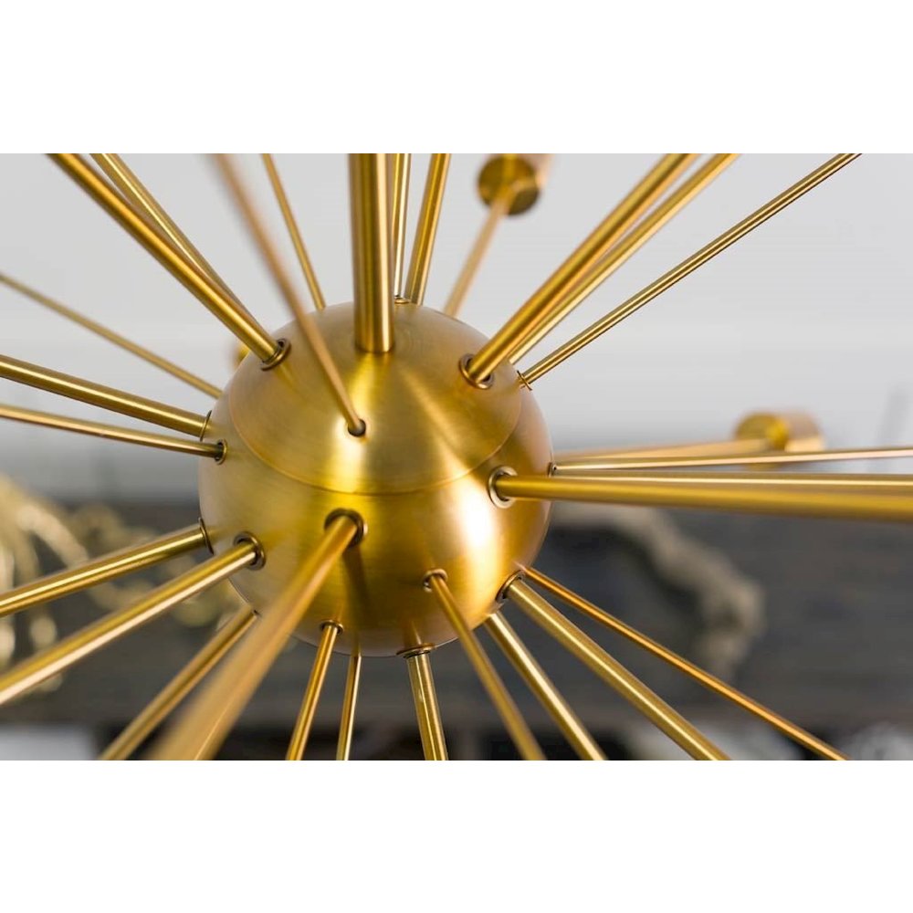 Edisonna II (38"D) Gold Sputnik Twenty Bulb Chandelier
