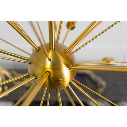 Edisonna II (38"D) Gold Sputnik Twenty Bulb Chandelier