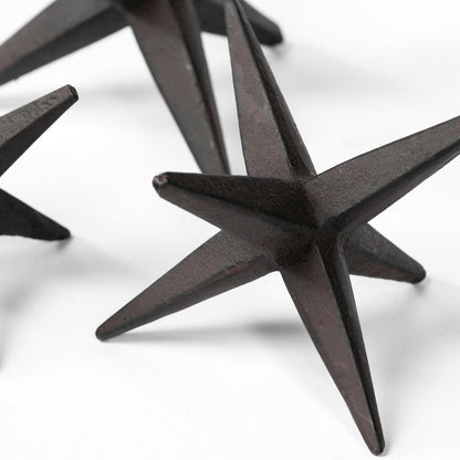 Rhea (Set of 3) Brown Cast Iron Small, Medium & Large Jacks
