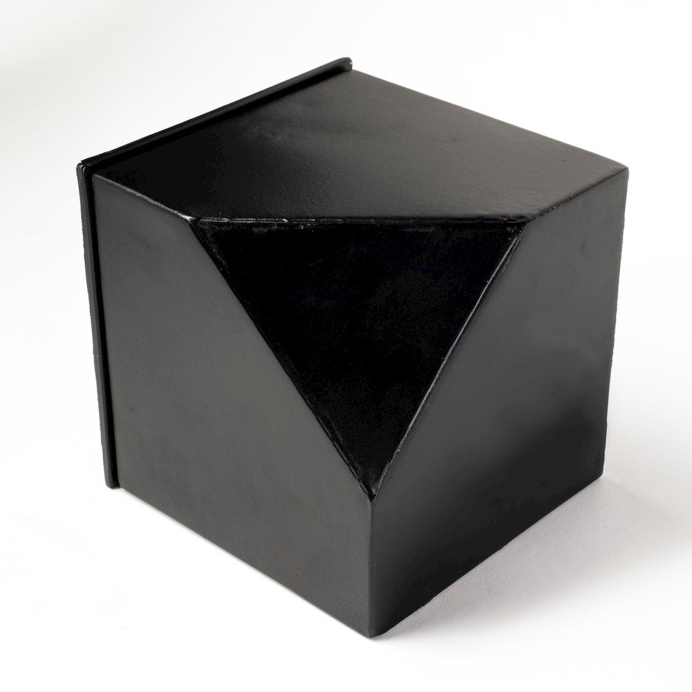 Ralph II Black Metal Cube Table Clock