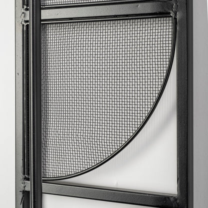 Navin 10x46.5 Black Metal Body White Fabric Shade Rectangular Wall Sconce
