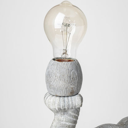 Tantor (15.9"H) Gray Resin Elephant Calf Table Lamp