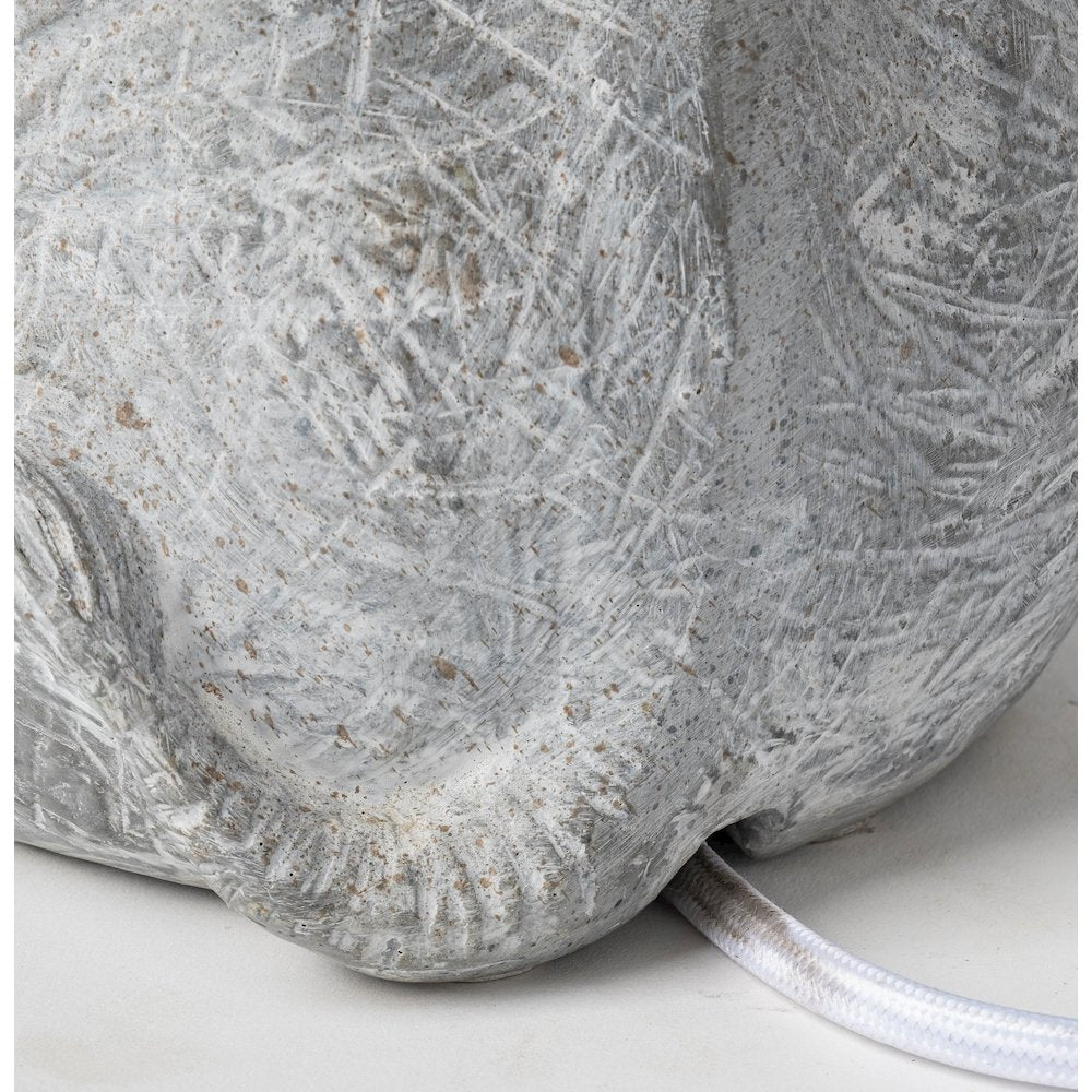 Tantor (15.9"H) Gray Resin Elephant Calf Table Lamp