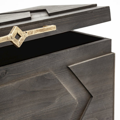Cassia Set of 2 Brown Wooden Boxes