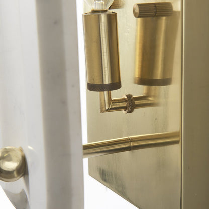 Stein 5L x 6W Gold W/ White Marble Shade Wall Sconce