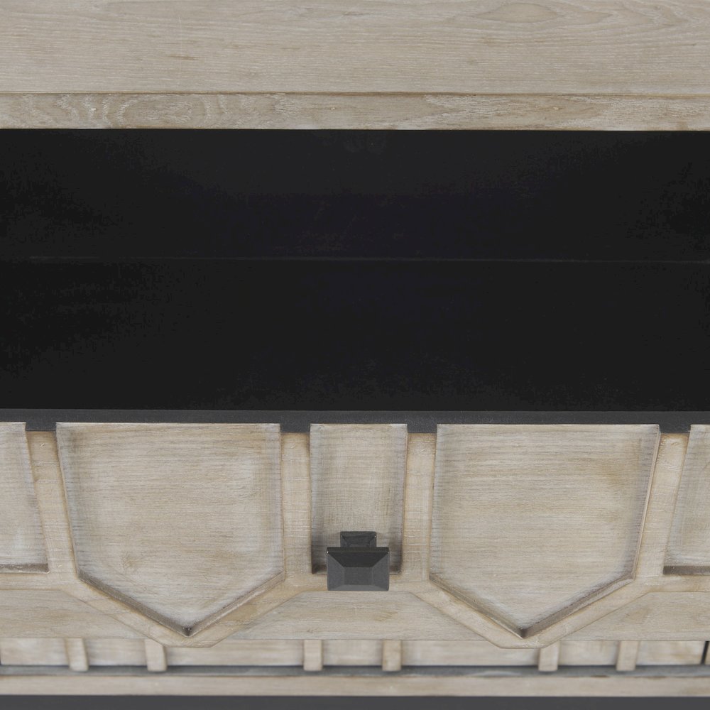 Genevieve II Light Brown Fir Veneer 9 Drawer Sideboard