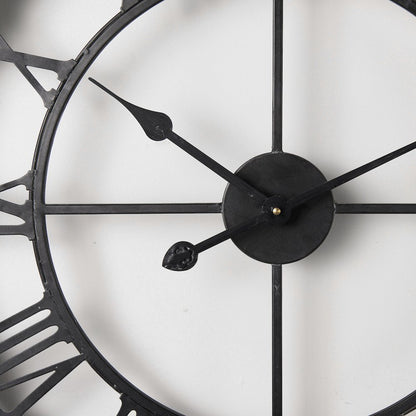 Mething Gray 25" Medium Farmhouse Wall Clock