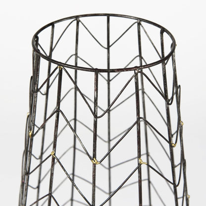 Petiole II Large Gold Toned Metal Table Candle Holder