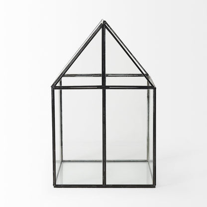 Sikes (Large) 10L x 10W x 16H Hut Terrarium W/Glass Base