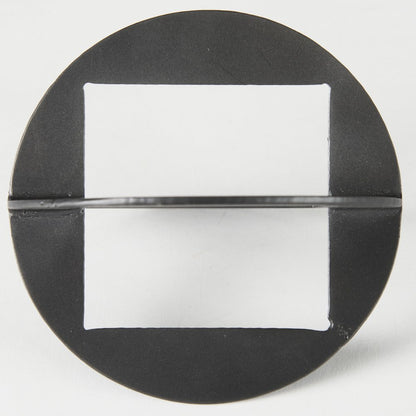 Black Iron Small Gunmetal Geometric Decorative Object