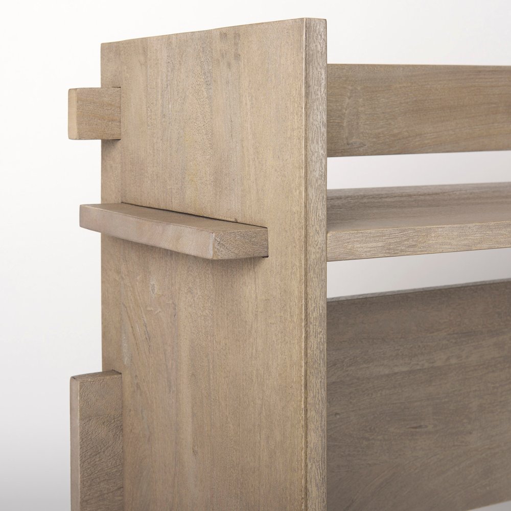 Aida Light Gray Wood Console Table