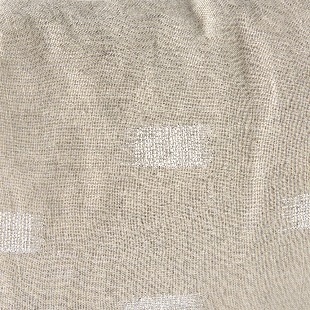 Lacey 13 x 21 Beige/White Decorative Pillow Cover