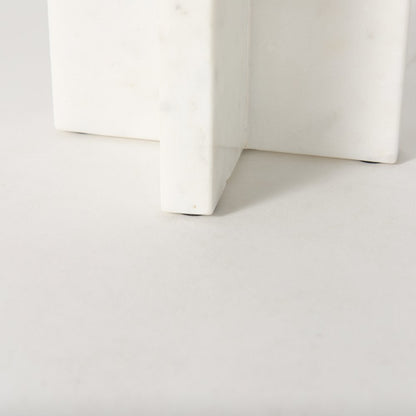 Sophia 5.5"L x 3.5"W x 8.0"H. Marble Candle Holder Medium