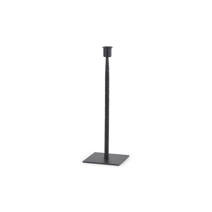 Porter 4.5L x 4.5W x 12.0H Small Black Iron Candle Holder