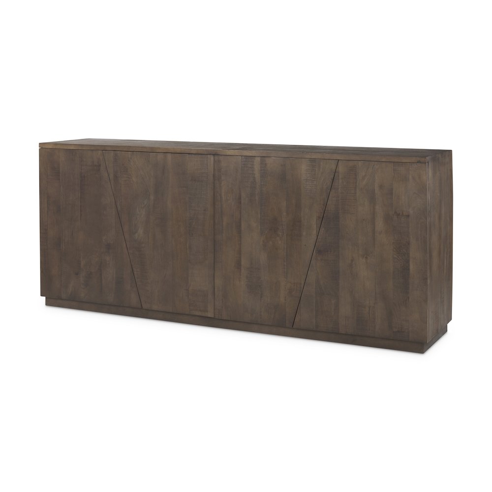 West 82.0L x 18.0W x 34.0H Wooden Angular Sideboard