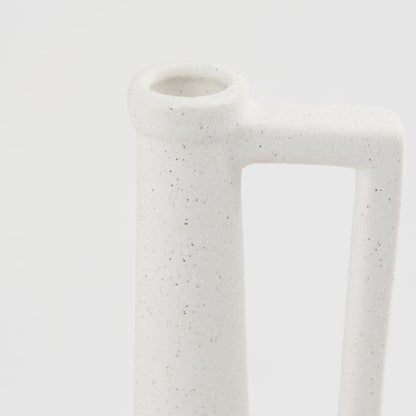 Burton 14.2H Medium White Ceramic Jug Vase