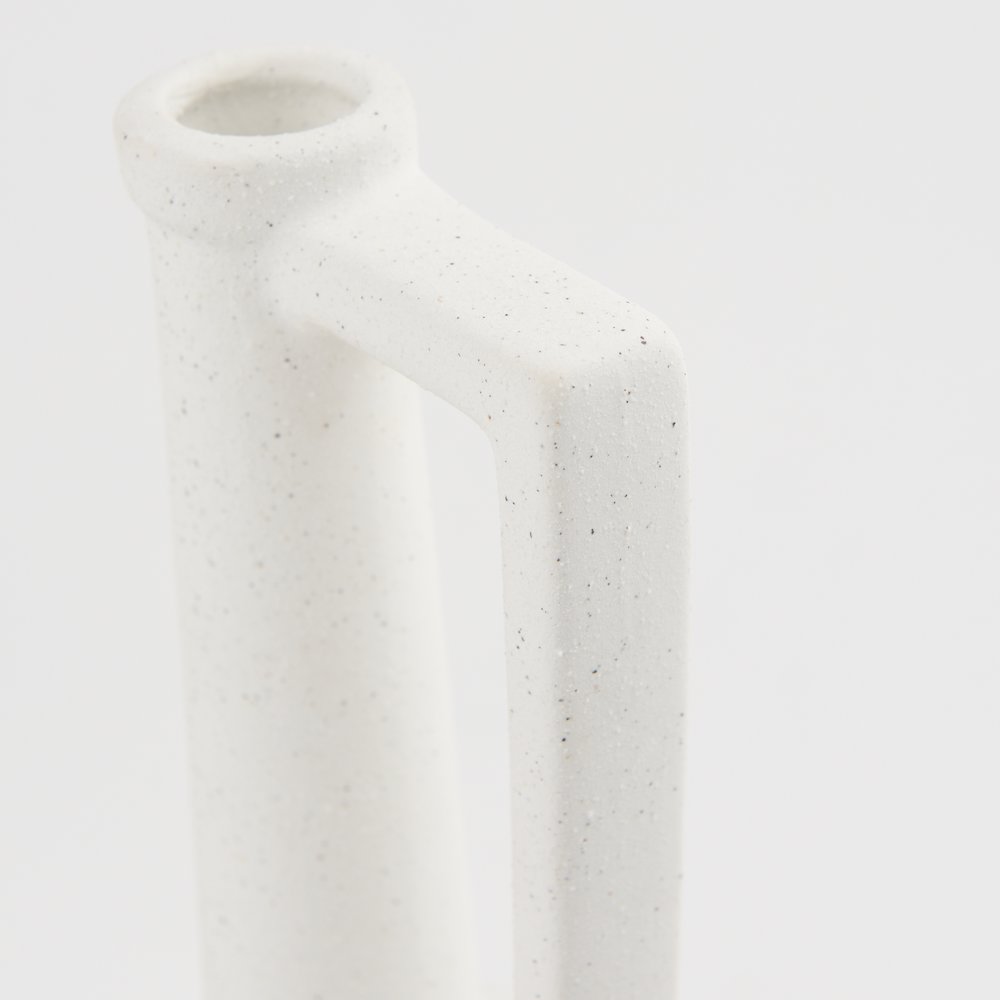 Burton 14.2H Medium White Ceramic Jug Vase