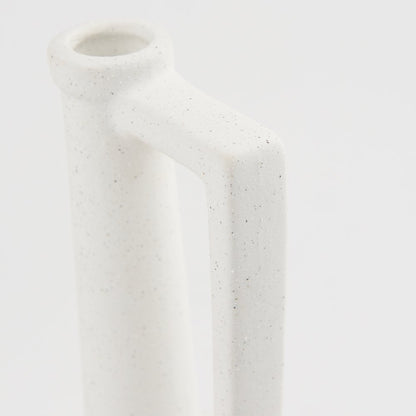 Burton 14.2H Medium White Ceramic Jug Vase