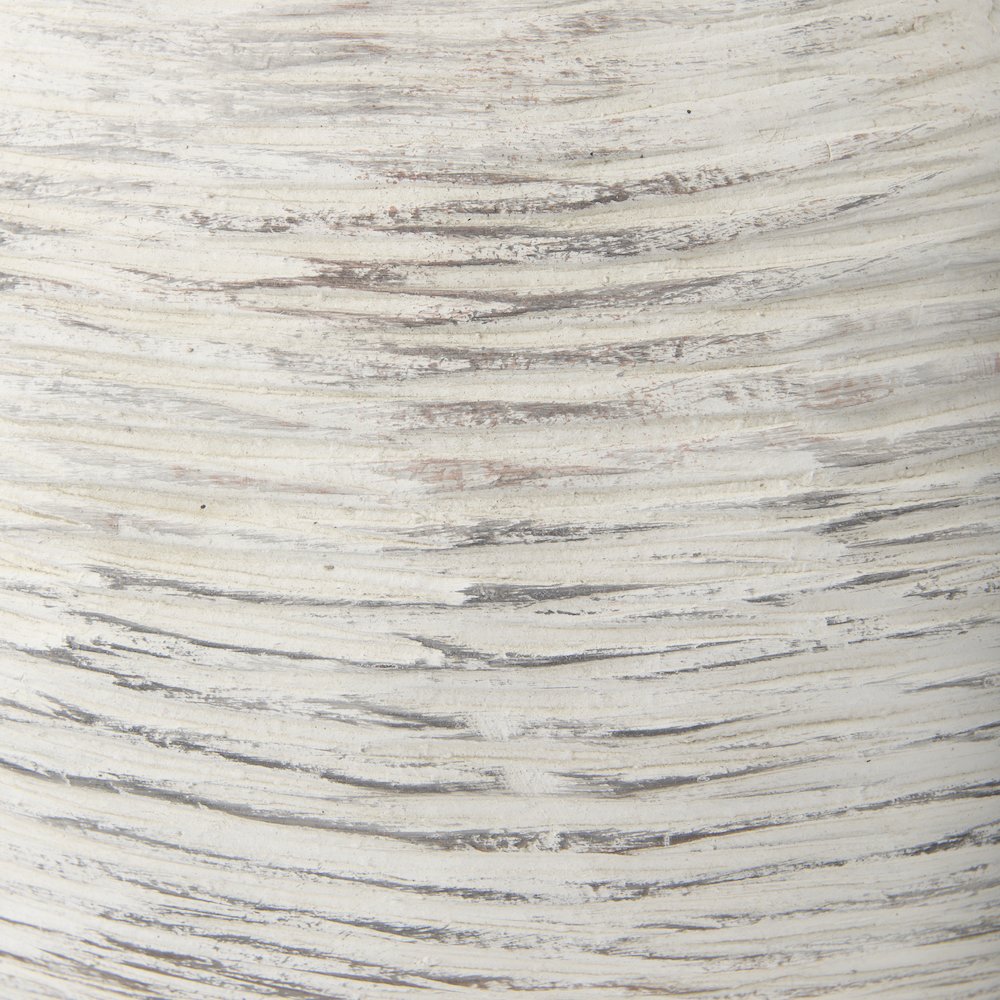Misha 25.2L x 25.2W x 22.4H Cream Ceramic Floor Vase