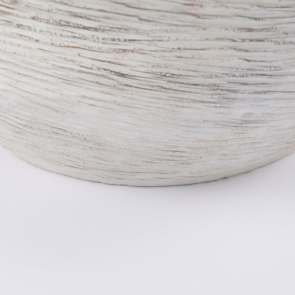 Misha 25.2L x 25.2W x 22.4H Cream Ceramic Floor Vase