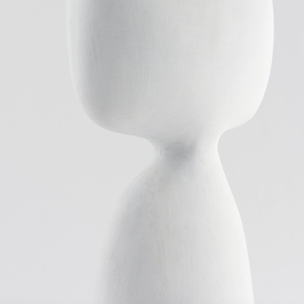 Rylee 11.6H White Ceramic Vase