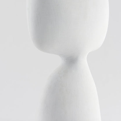 Rylee 11.6H White Ceramic Vase