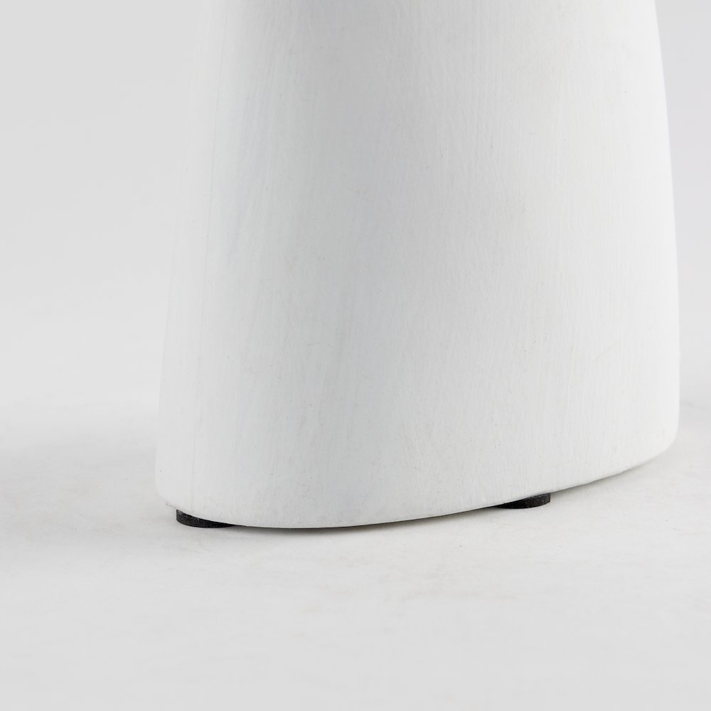 Rylee 11.6H White Ceramic Vase