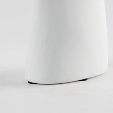 Rylee 11.6H White Ceramic Vase