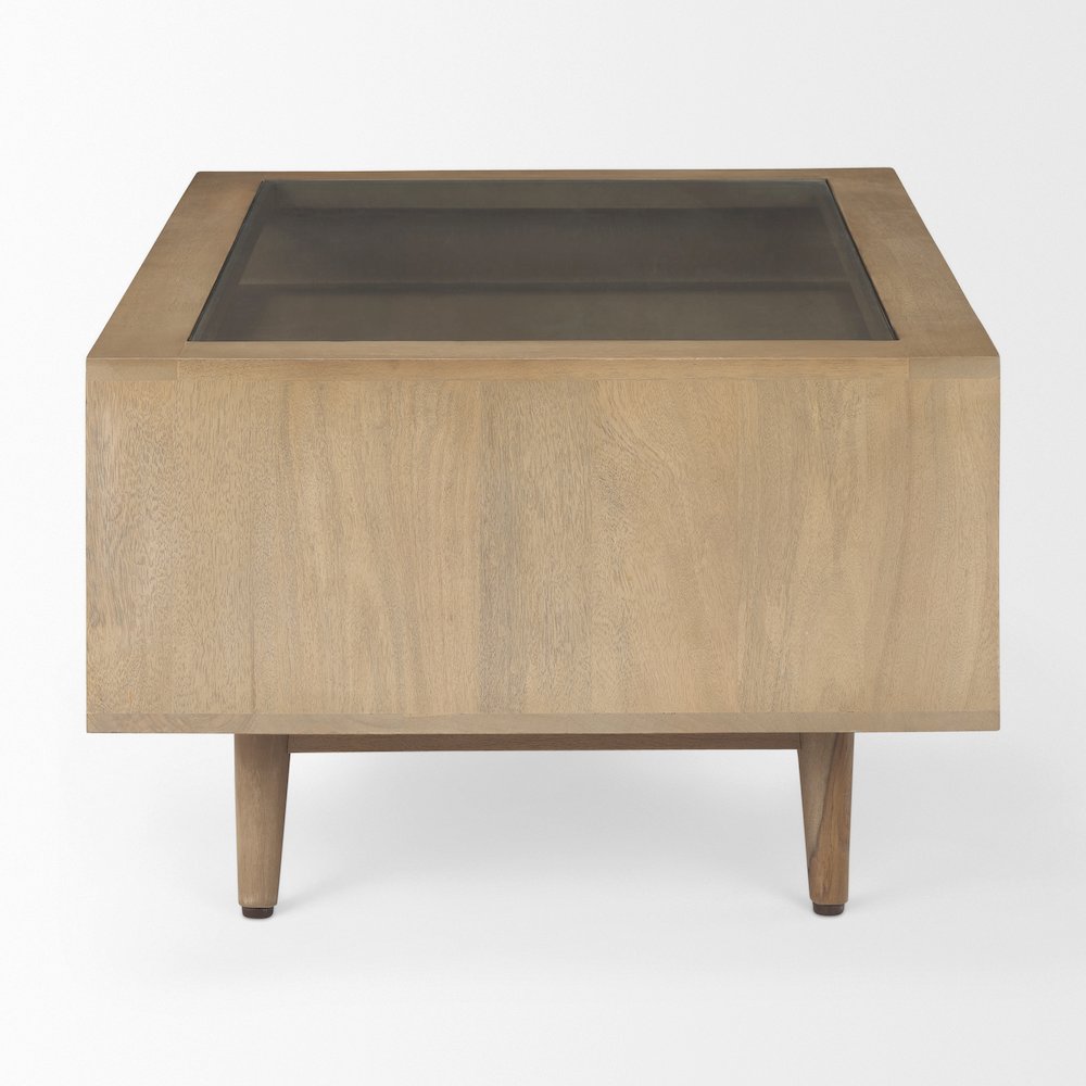 Sable  38.0L x 27.0W x 18.0H Light Brown Wood Coffee Table