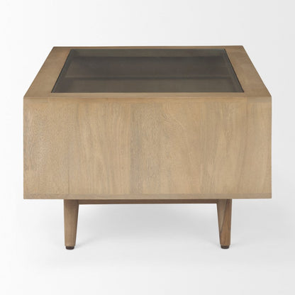 Sable  38.0L x 27.0W x 18.0H Light Brown Wood Coffee Table